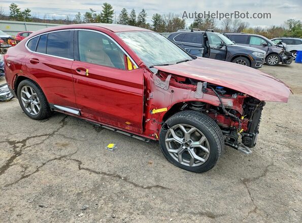 5UX2V1C05L9C67941 2020 BMW X4 Red Առջևի աջ