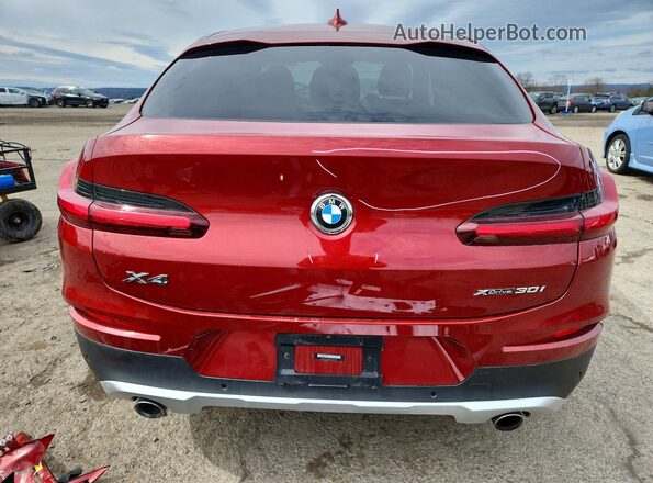 5UX2V1C05L9C67941 2020 BMW X4 Red Հետևի տեսք