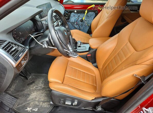 5UX2V1C05L9C67941 2020 BMW X4 Red Սալոնի դիմացի տեսք