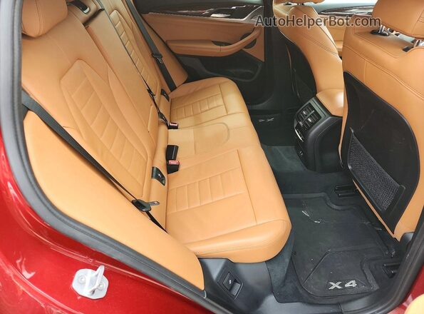 5UX2V1C05L9C67941 2020 BMW X4 Red Սալոնի հետևի տեսք