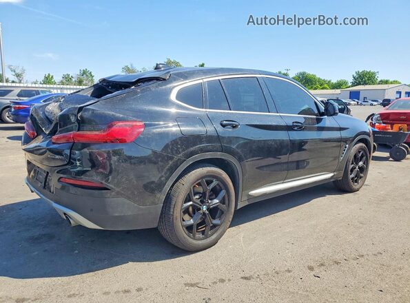 5UX2V1C09M9F37206 2021 BMW X4 Black Հետևի աջ