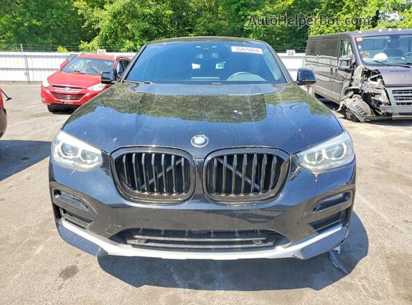 5UX2V1C09M9F37206 2021 BMW X4 Black Դիմացի տեսք