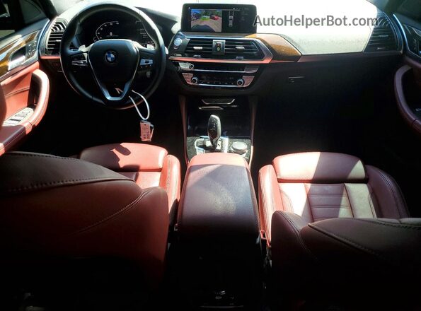 5UX2V1C09M9F37206 2021 BMW X4 Black Առջևի վահանակի տեսք