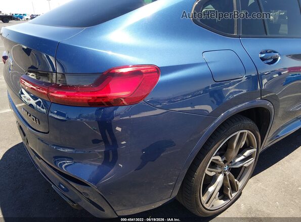 5UX2V5C01L9B52874 2020 BMW X4 Blue Front view