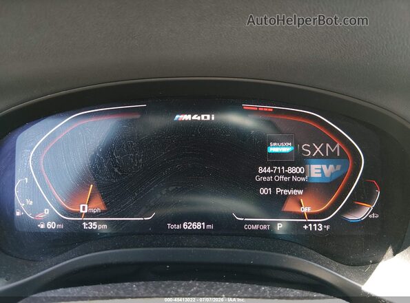 5UX2V5C01L9B52874 2020 BMW X4 Blue Rear seats view
