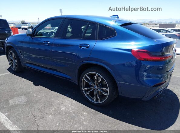 5UX2V5C01L9B52874 2020 BMW X4 Blue Rear left