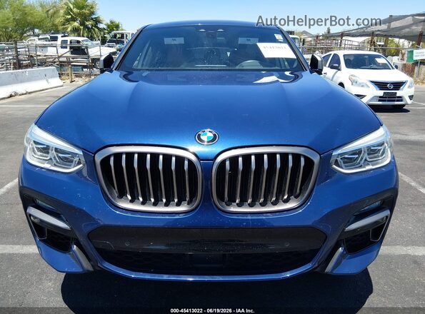 5UX2V5C01L9B52874 2020 BMW X4 Blue Instrument cluster view