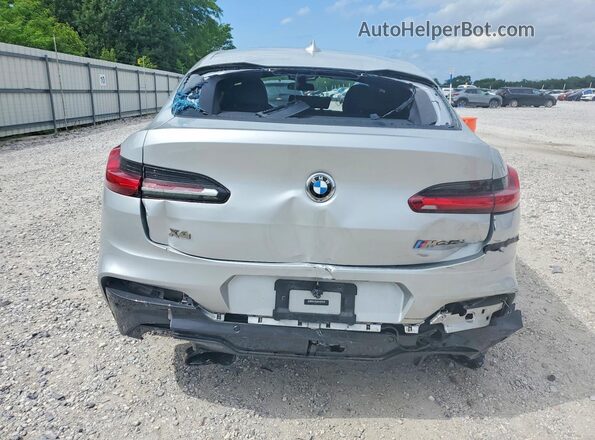5UX2V5C02L9B17924 2020 BMW X4 Silver Հետևի տեսք