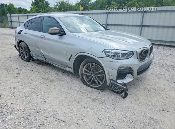 5UX2V5C02L9B17924 2020 BMW X4 Silver Առջևի աջ