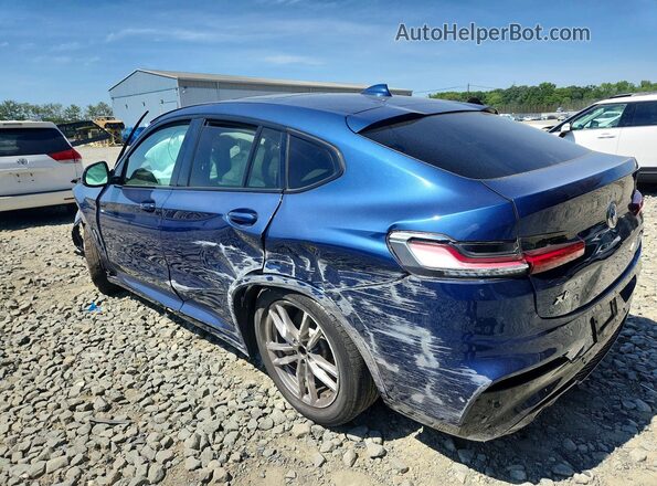 5UX2V5C03M9E50831 2021 BMW X4 Blue Задня ліва чверть