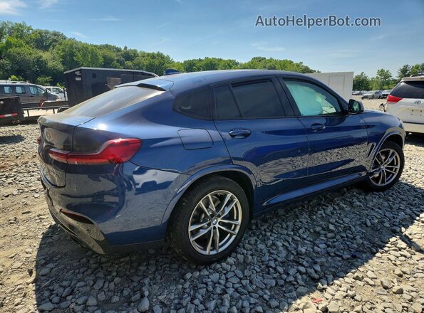 5UX2V5C03M9E50831 2021 BMW X4 Blue Задня права чверть