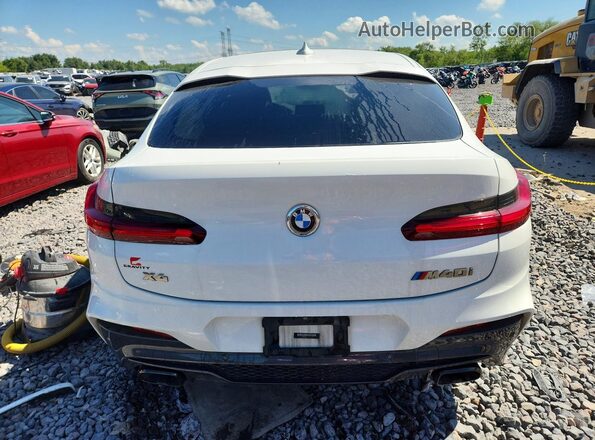 5UX2V5C05L9B67555 2020 BMW X4 White Rear view