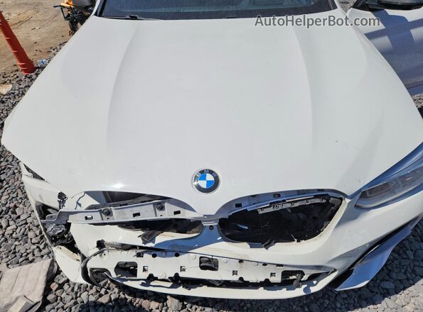 5UX2V5C05L9B67555 2020 BMW X4 White Engine compartment view