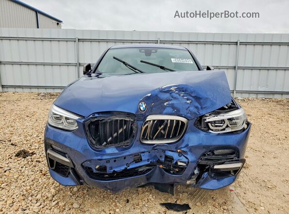 5UX2V5C08L9B04191 2020 BMW X4 Blue Widok z przodu