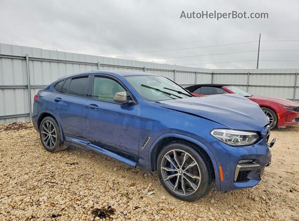 5UX2V5C08L9B04191 2020 BMW X4 Blue Przód prawy