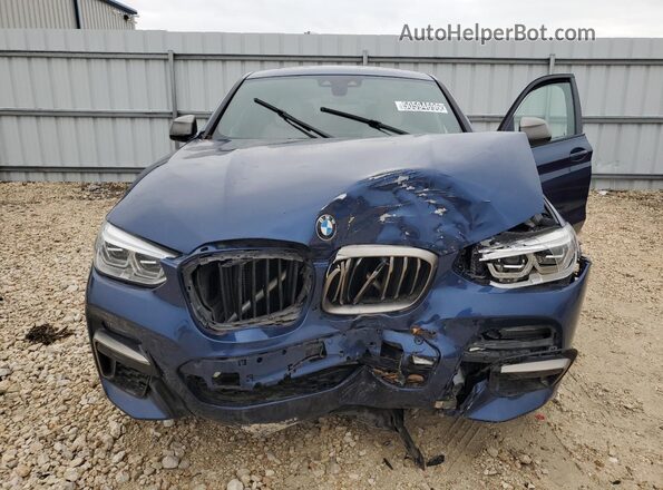 5UX2V5C08L9B04191 2020 BMW X4 Blue Widok wnętrza 360 stopni