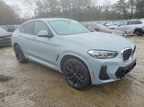 5UX33DT01N9L26057 2022 BMW X4 Gray Delantero derecho
