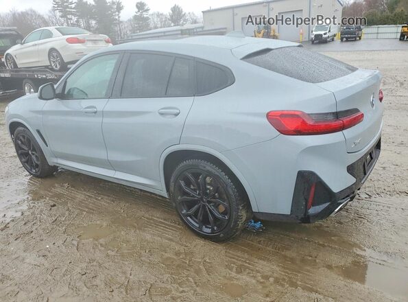 5UX33DT01N9L26057 2022 BMW X4 Gray Trasero izquierdo