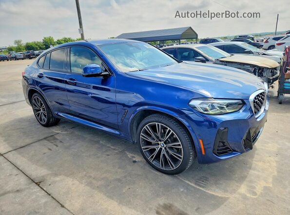 5UX33DT03N9K73863 2022 BMW X4 Blue Przód prawy