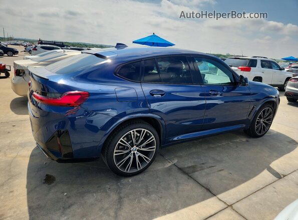 5UX33DT03N9K73863 2022 BMW X4 Blue Tył prawy
