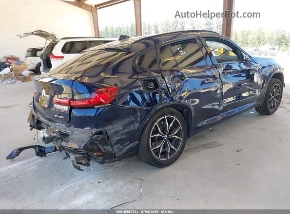 5UX33DT03P9P13163 2023 BMW X4 Blue უკანა მარჯვენა