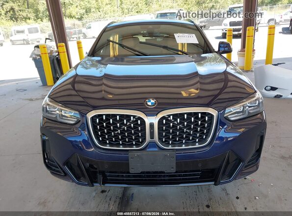 5UX33DT03P9P13163 2023 BMW X4 Blue ხელსაწყოთა პანელის ხედი