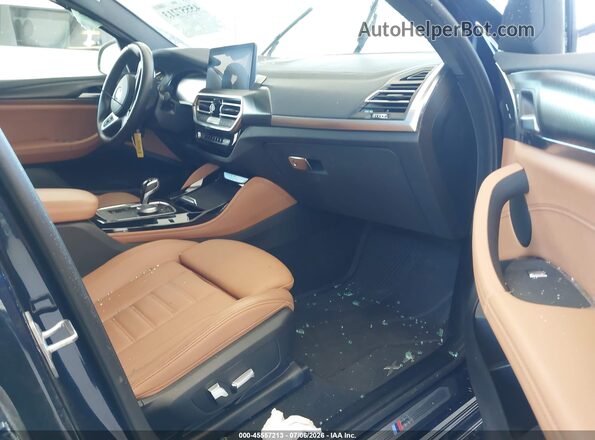 5UX33DT03P9P13163 2023 BMW X4 Blue წინა სალონის ხედი