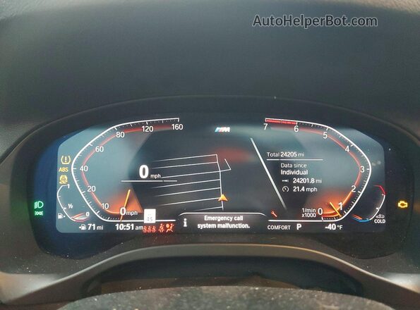 5UX33DT04S9X69248 2025 BMW X4 Белый Вид щитка приборов