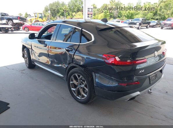 5UX33DT05N9H43409 2022 BMW X4 Gray Trasero izquierdo