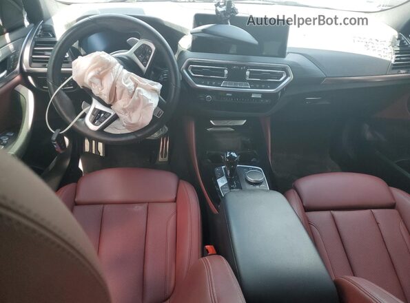 5UX33DT05P9P68360 2023 BMW X4 White Dashboard view