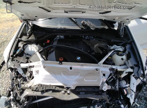 5UX33DT05P9P68360 2023 BMW X4 White Engine compartment view