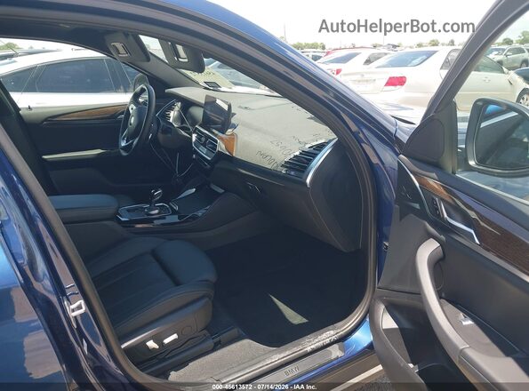5UX33DT05P9R33310 2023 BMW X4 Blue წინა სალონის ხედი