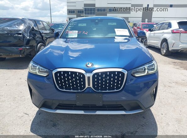 5UX33DT05P9R33310 2023 BMW X4 Blue ხელსაწყოთა პანელის ხედი