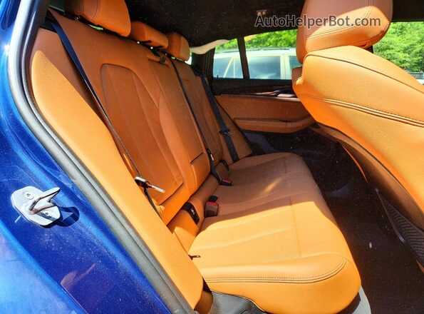 5UX33DT07N9L96355 2022 BMW X4 Синий Вид задней части салона