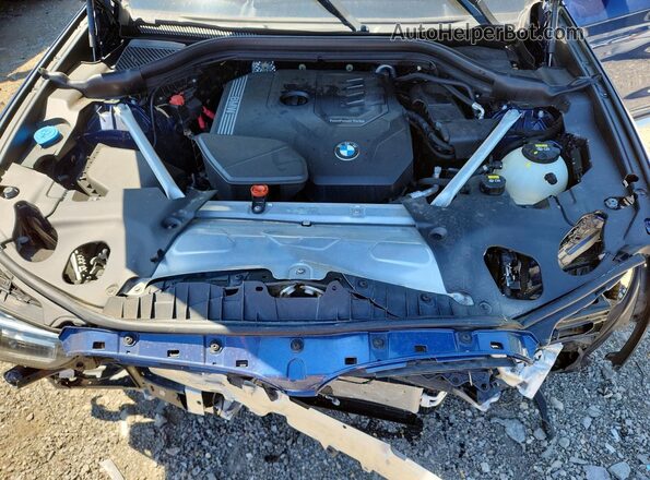 5UX33DT07N9L96355 2022 BMW X4 Синий Вид подкапотного пространства