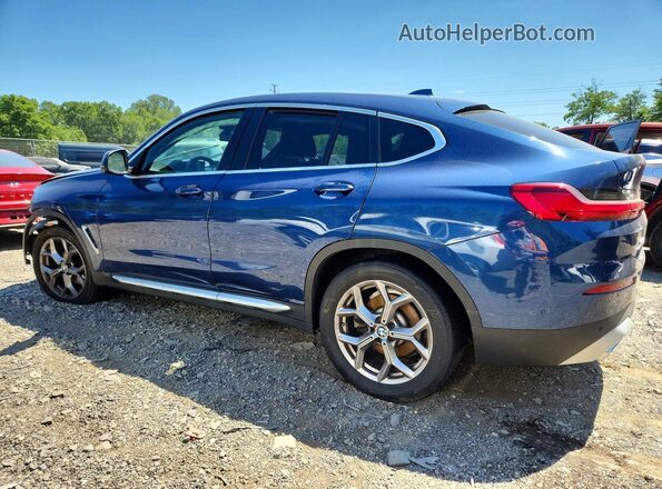 5UX33DT07N9L96355 2022 BMW X4 Синий Задняя левая четверть