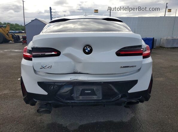 5UX33DT0XP9P10129 2023 BMW X4 White Rear view