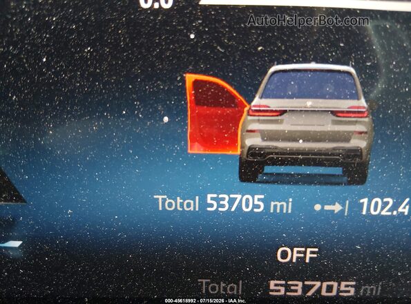 5UX33EM05R9S86530 2024 BMW X7 Gray 
