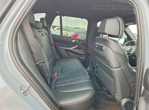 5UX33EU00S9W99297 2025 BMW X5 Silver უკანა სავარძლების ხედი