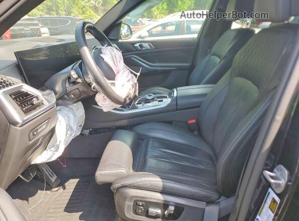 5UX33EU00S9Z20803 2025 BMW X5 Black Widok wnętrza z przodu