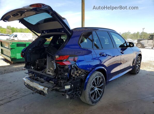 5UX33EU03S9Y30867 2025 BMW X5 Blue Հետևի աջ