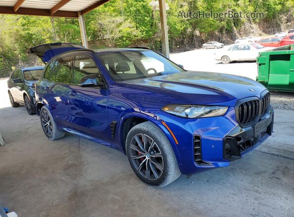 5UX33EU03S9Y30867 2025 BMW X5 Blue Առջևի աջ