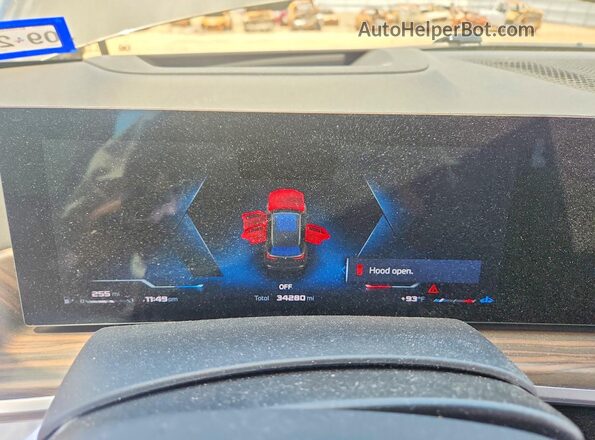 5UX33EU0XR9T57740 2024 BMW X5 Green Սարքավորումների վահանակի տեսք