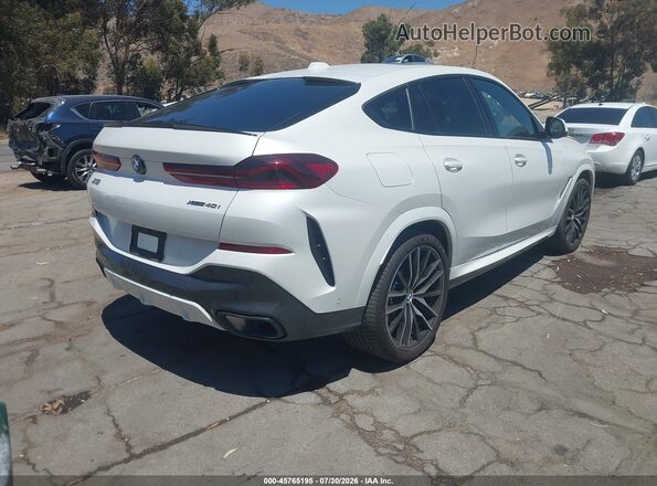 5UX33EX00R9U86601 2024 BMW X6 White Trasero derecho