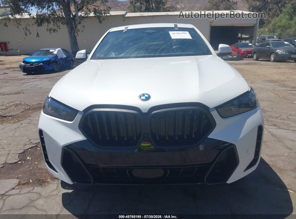 5UX33EX00R9U86601 2024 BMW X6 White Vista frontal