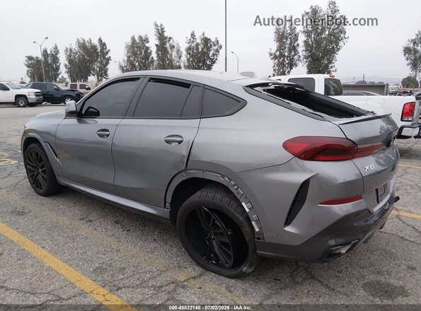 5UX33EX01R9U31882 2024 BMW X6 Gray Trasero izquierdo
