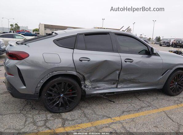 5UX33EX01R9U31882 2024 BMW X6 Gray Vista frontal