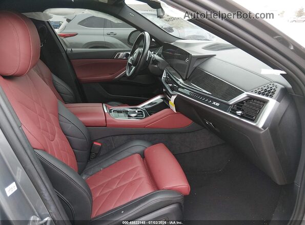 5UX33EX01R9U31882 2024 BMW X6 Gray Vista interior delantera