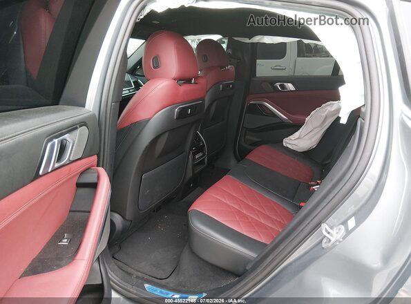 5UX33EX01R9U31882 2024 BMW X6 Gray Vista de la etiqueta del VIN
