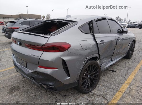5UX33EX01R9U31882 2024 BMW X6 Gray Trasero derecho